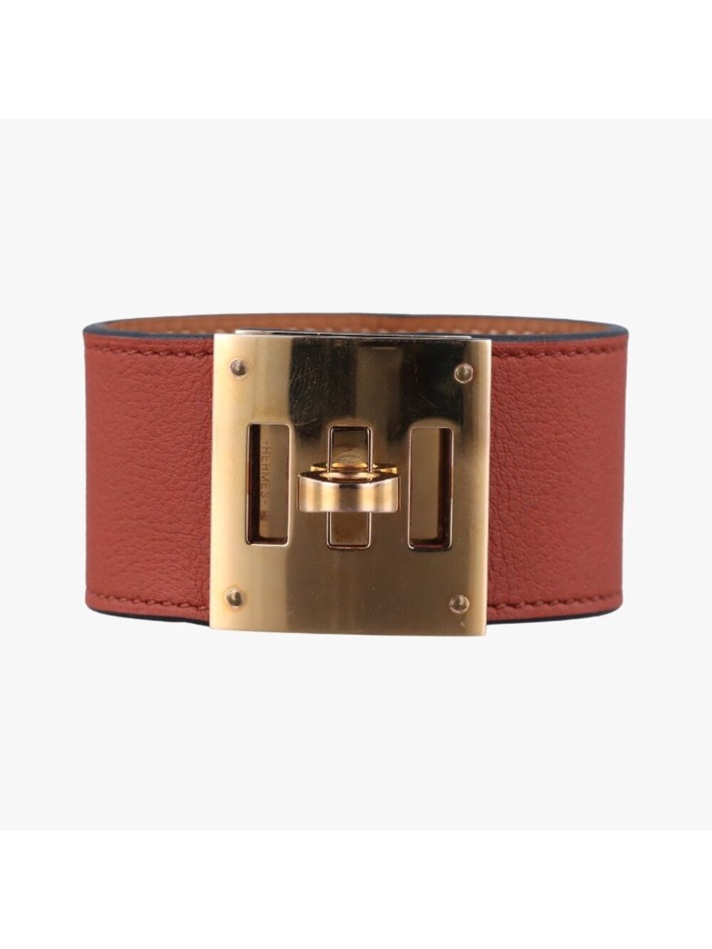Hermes Kelly Style Lock Red Leather MZ